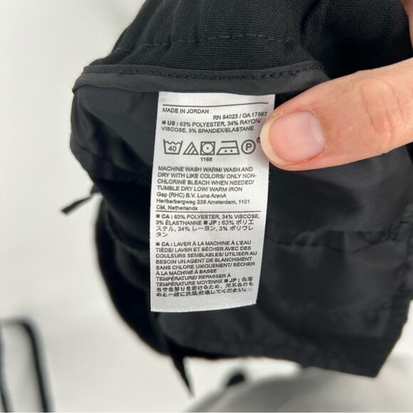 Banana Republic Factory Black Hayden Pant Size 16 Casual Basic Minimalist - Picture 6 of 7